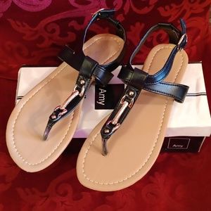 NIB Amy women's black sandals.